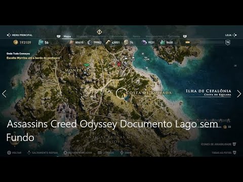 Vídeo: Odisséia De Assassin's Creed - Lago Sem Fundo, Soluções De Enigmas De Ashes To Ashes E Onde Encontrar A Caverna Melissani, Comprimidos De Markos's Vineyard