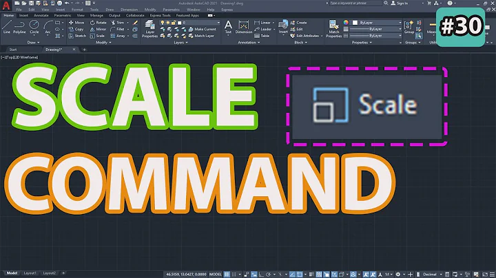 #30 How To Use Scale Command In Autocad | Beginner's Course | Cad Gizmo