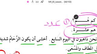Gramática árabe 3-43 (Temo que haya una fuerte multitud) أخشى ان يكون الزحام شديدا