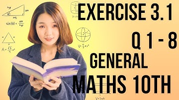 exercise 3.1  Q 1 - 8 10th class general math | 10th class general math exercise 3.1 q 1 - 8