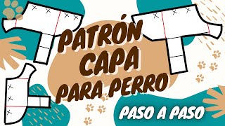 Patrón Capa para Mascota 🐕 | Paso a paso | Capa | ¿Cómo sacar medidas? | Costura con Nad |