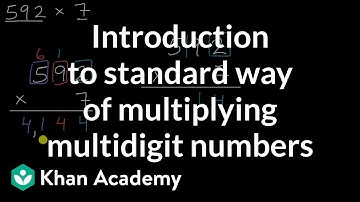 Introduction to standard way of multiplying multidigit numbers