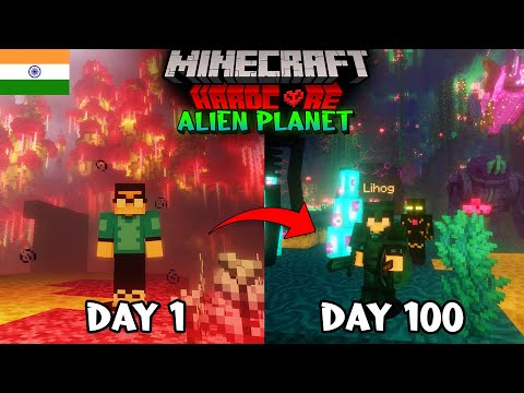 I Survived 100 Days On An Alien Planet 😱 (Hardcore) Here&rsquo;s What Happened..