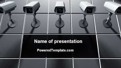 Monitoring Camera PowerPoint Template by PoweredTemplate.com