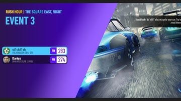 NFS No Limits Event 3 Rush Hour The Square VW Golf GTI