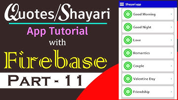 How to create data in firebase database | Create Firebase database | Shayari App Tutorials