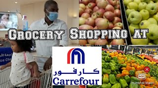 Grocery shopping at Carrefour Cairo Festival City Mall