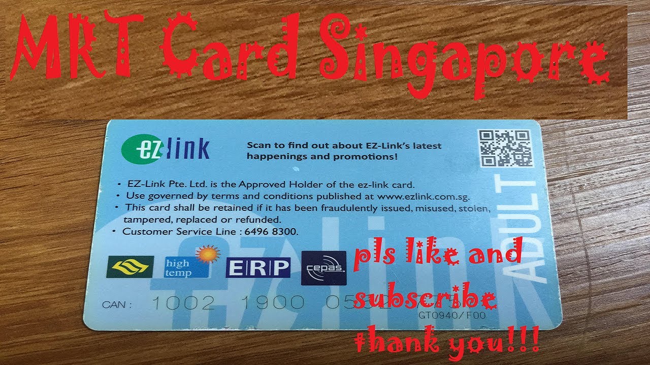 singapore travel mrt card