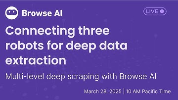 March 28 Webinar: Connecting three robots for deep data extraction