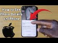 How to See Photo Details on iPhone #iphone