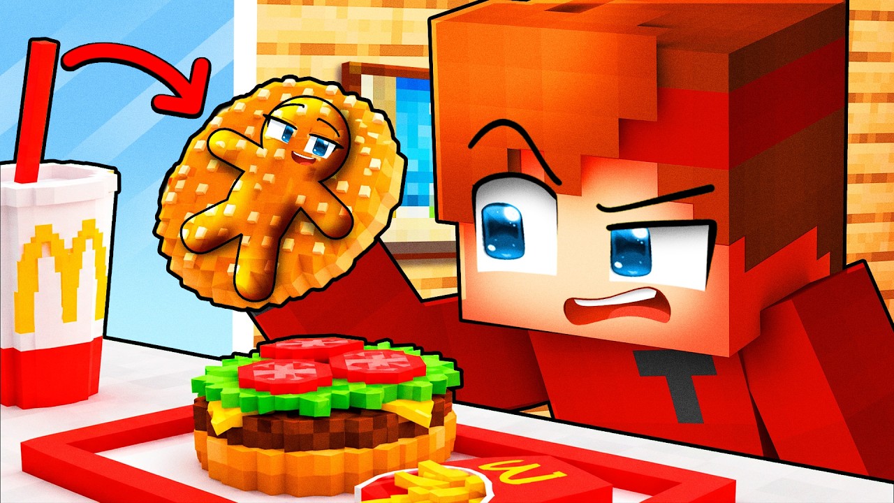 Je me cache dans sa nourriture sur Minecraft !