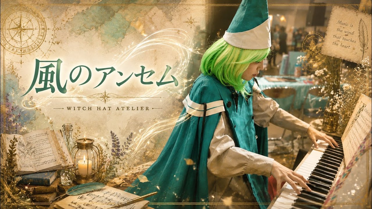 【Street Piano】Music is Magic 🪄✨|Eve - 風のアンセム feat. suis from ヨルシカ【Witch Hat Atelier】