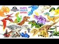 Jurassic World Colorful Dinosaur Variants Indominus rex & Tyrannosaurus rex Unofficial LEGO Set