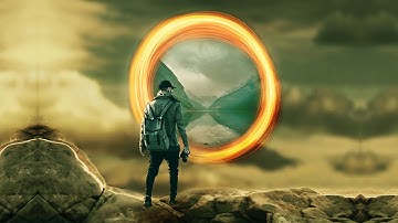 the journey ~ portal photoshop photo manipulation tutorial