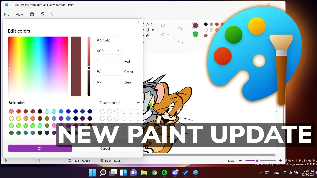 New paint app update in windows 11 youtube