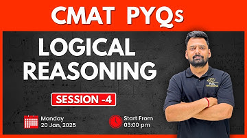 CMAT 2025 Logical Reasoning PYQs Session 04 | Mukesh Sir | MBA Pathshala #cmat2025