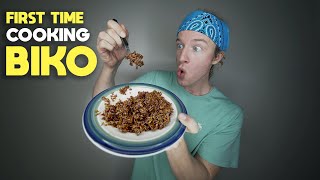 ICELANDER Cooking Filipino BIKO Dessert For the FIRST TIME