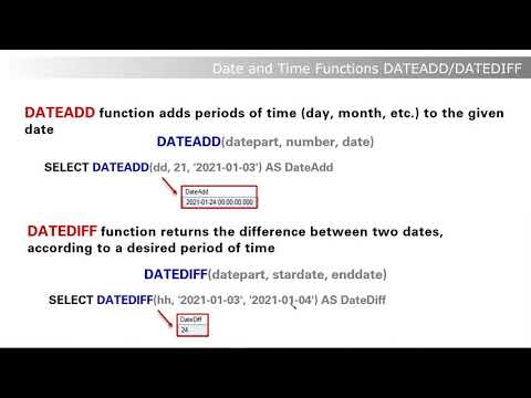 SQL | DATEADD & DATEDIFF