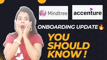 Mindtree onboarding update 🔥| Accenture onboarding update 🔥