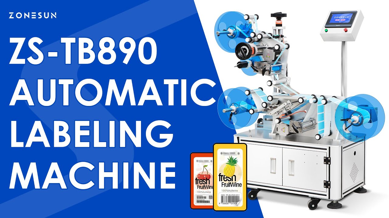 ZONESUN ZS-TB890 Automatic Label Rolls Sticker Labeling Machine