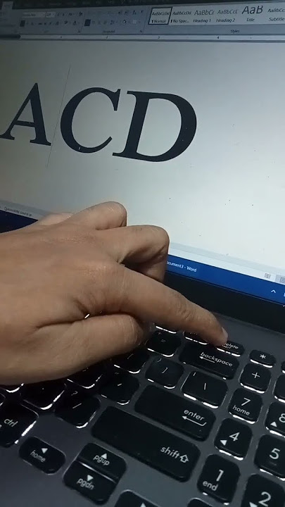 Backspace key vs Delete key