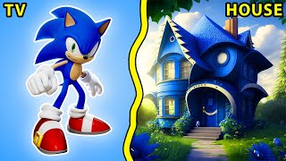 🏠 SONIC the Hedgehog CHARACTERS as HOUSE