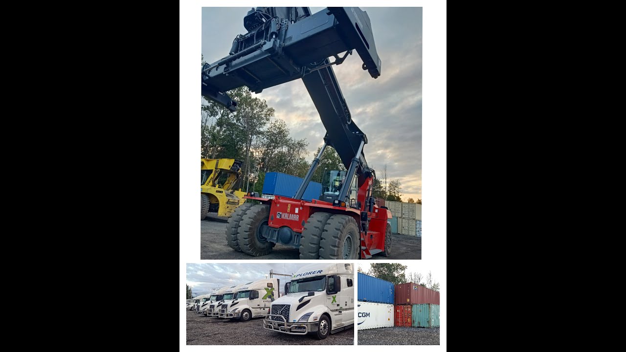 Truck yard in Canada, America.ll reach stacker ll forklift,truck jobs