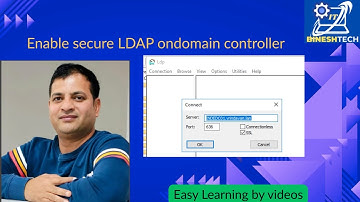 Enable secure LDAP on active directory domain controller