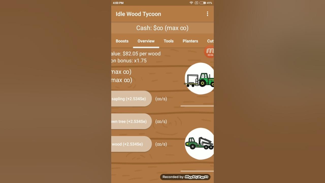 idle wood tycoon .everything is unlimited - YouTube