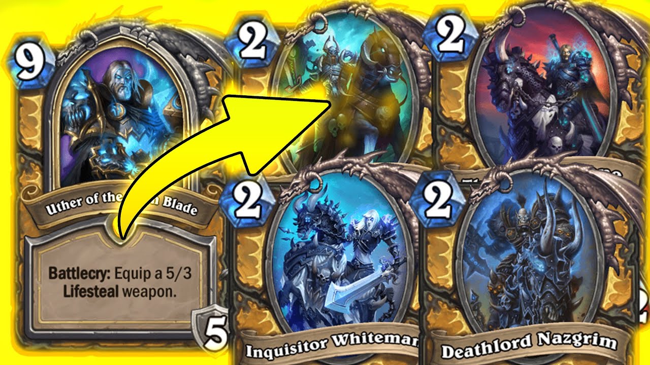 Uther DK Hero Card Horsemen OTK Exodia Paladin Deck At Castle Nathria