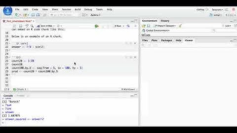 Creating and identifying R chunks
