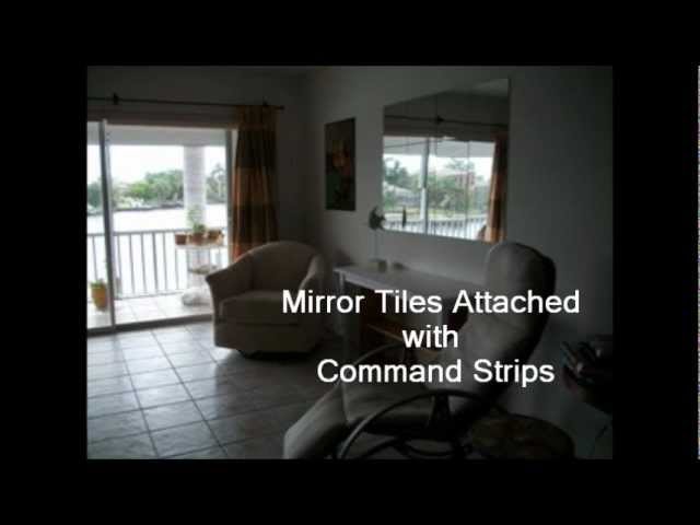 Mirror Wall Created With Command Strips You Mirror Wall Created With Command Strips, Command Strips Large Mirror