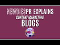 Blogging for content marketing  explained