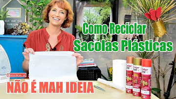 Como reutilizar uma sacola plástica?