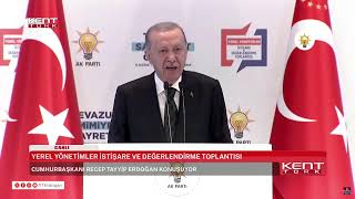 Hurbaşkani Erdoğan Yerel Yöneti̇mler İsti̇şare Ve Değerlendi̇rme Toplantisinda Konuşuyor