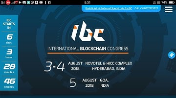 International Blockchain Congress in Hyderabad | Akash Purohit