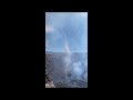 Kīlauea summit whirlwind in Halema‘uma‘u - June 7, 2023