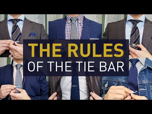 How to wear a tie clip