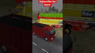 #shorts | canter Sulawesi truck Mod | BUSSID | Truck palat gayi | Android game | 3D Game | Bussidmod