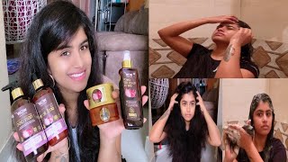 ಯಾಕೆ? ನಾನು Haircare Products ನ ಚೇಂಜ್ ಮಾಡ್ದೆ ಗೊತ್ತ | WOW Red Onion Black Seed Oil range products 🧅 screenshot 4