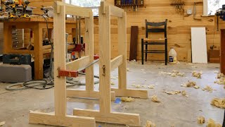 Watch as I build a pair of Krenov style sawhorse for the shop. I