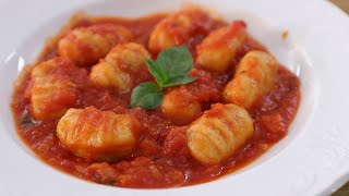 Gnocchi with Tomato Sauce Recipe | How to Make Gnocchi