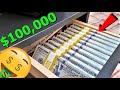 $100,000 Cash in My Mainstays Student Desk ASMR (4K) | The Law of Attraction | Wealth Visualization