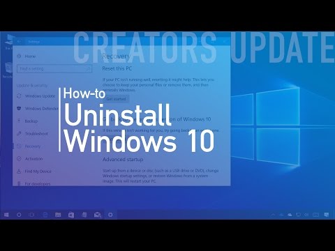 How to uninstall the Windows 10 Creators Update, go back to the Anniversary Update