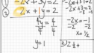 Intermediate Algebra - Systems 3 - Elimination