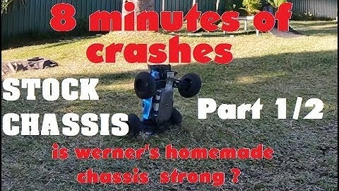 arrma notorious: crashes part 1/2 : stock chassis, bending it despite a steel chassis brace