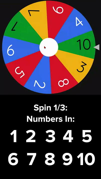 #2 | Choose a number from 1-10, and if the wheel lands on your number, you're out!