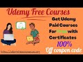 Free Udemy Courses With Free Certificates  Certified Free Online Courses Students #Udemy Coupon Code