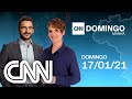 AO VIVO: CNN DOMINGO MANHÃ - 17/01/2021