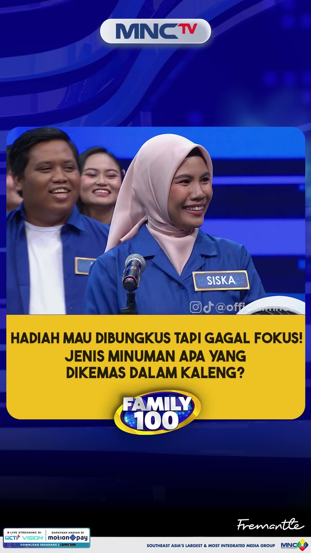 SHORTS EMANG PENYEDAP RASA ITU MINUMAN DALAM KALENG YA  FAMILY 100 CORE